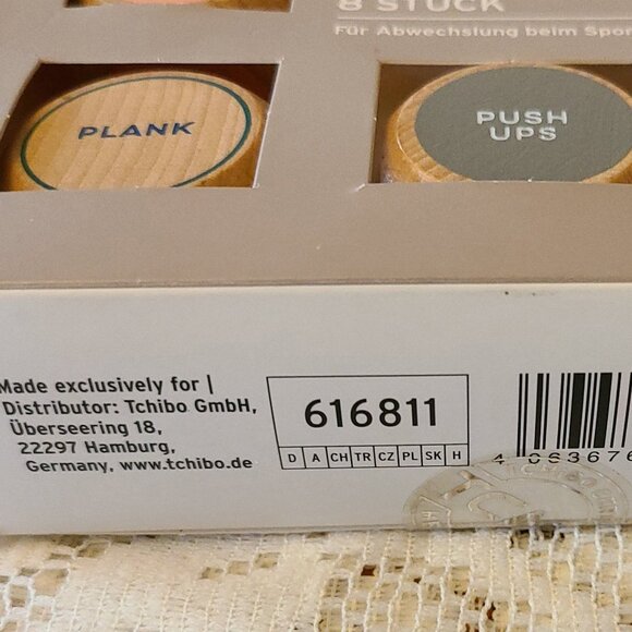 WORKOUT WURFEL DICE BY TCHIBO FITNESS WORKOUT CUBES FOR JOGGING, GYM ,TRAINING - Picture 2 of 5